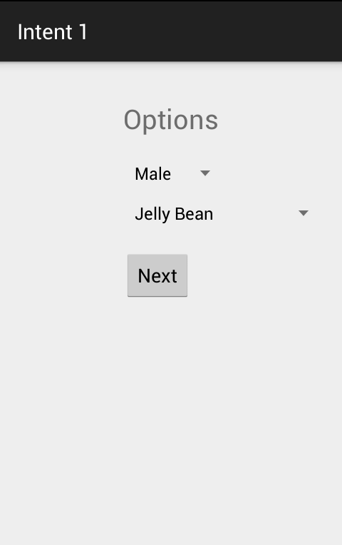 Android : Intents & Shared Preferences